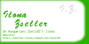 ilona zseller business card